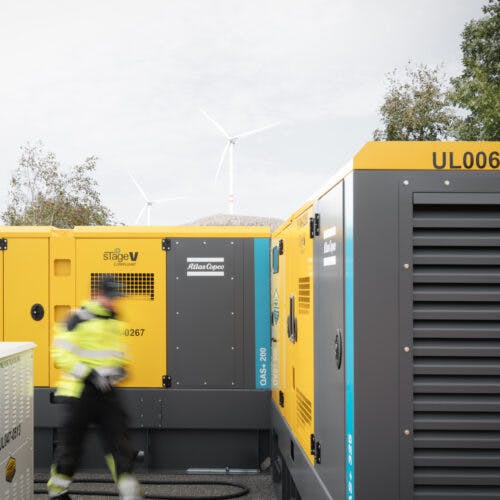 Atlas Copco QAS+200 generator med EURO STAGE 5 teknologi gir lave utslipp