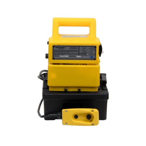 Enerpac PU serie hydraulisk pumpe, Elektrisk drift på pumpe