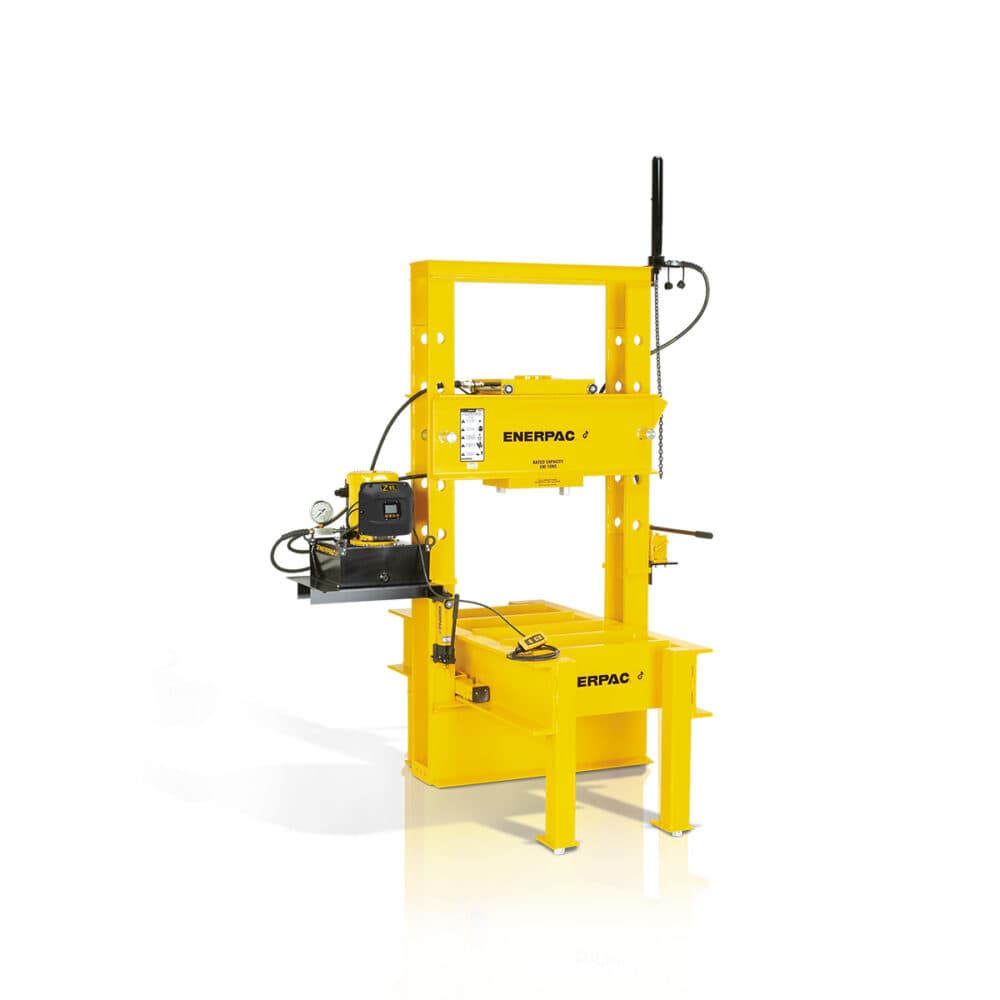 Enerpac BRP rulleramme verksted hydraulisk presse med pumpe