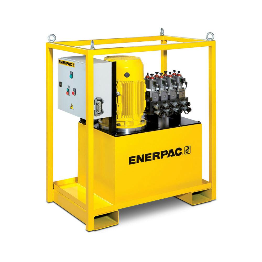 Enerpac SFP serie hydrauliske pumper med fordelersentral
